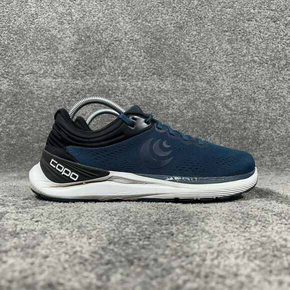 Topo Athletic Ultrafly 4 Mens Size 8.5 Navy Blue Black Running Shoes Used main image 13